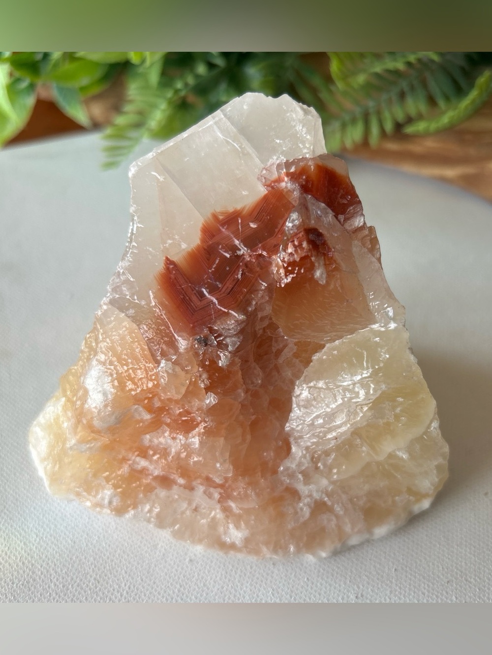 💎 Raw Tri-colored Calcite Specimen Display Stone - Home Accent